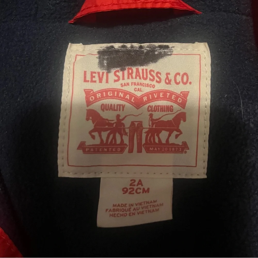 LEVI’S Boys Fleece Lined Windbreaker Jacket - Picture 8 of 8
